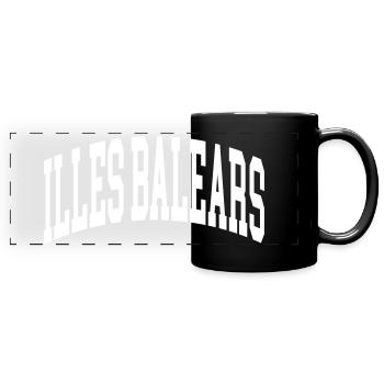 Illes Balears - Panorama-Tasse farbig - Schwarz - Vorne