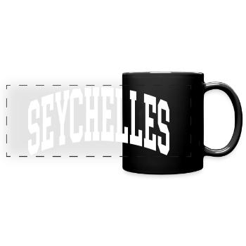 Seychelles - Full Colour Panoramic Mug - black - Front