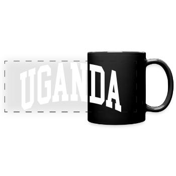 Uganda - Panorama-Tasse farbig - Schwarz - Vorne