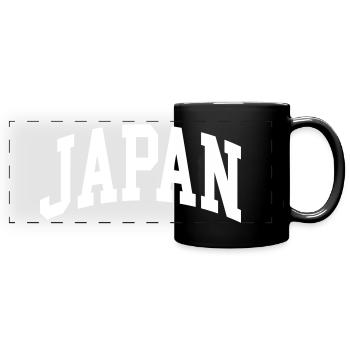 Japan - Panorama-Tasse farbig - Schwarz - Vorne