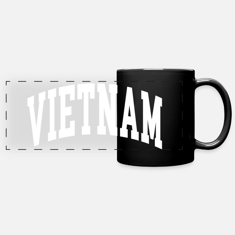 Vietnam - Panorama-Tasse farbig - Schwarz