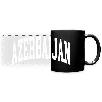 Aserbaidschan - Panorama-Tasse farbig - Schwarz - Vorne