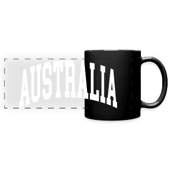Australia - Panorama-Tasse farbig - Schwarz - Vorne