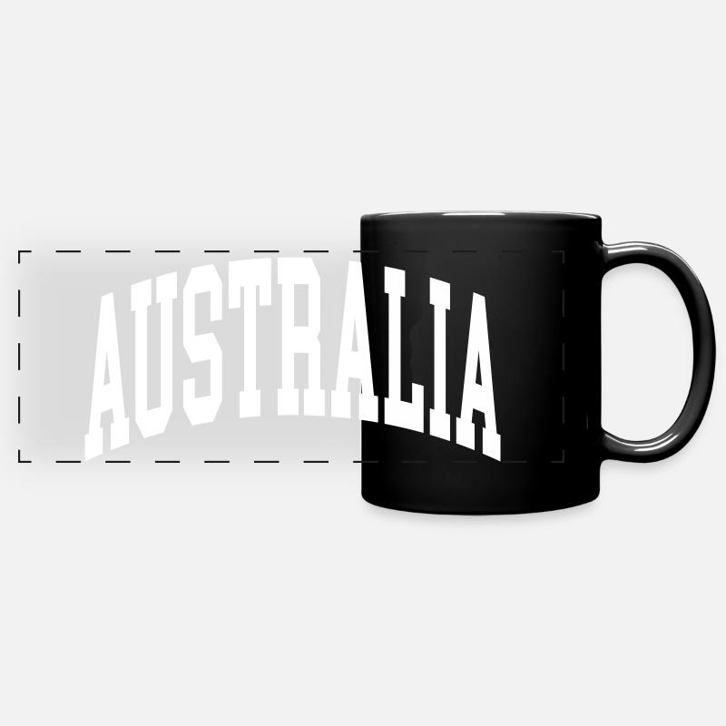 Australia - Panorama-Tasse farbig - Schwarz