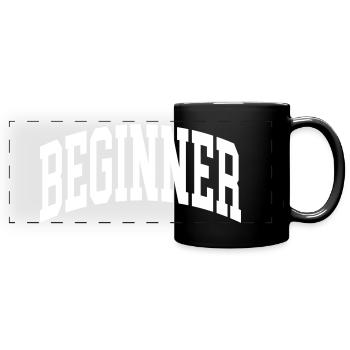 Beginner - Full Colour Panoramic Mug - black - Front