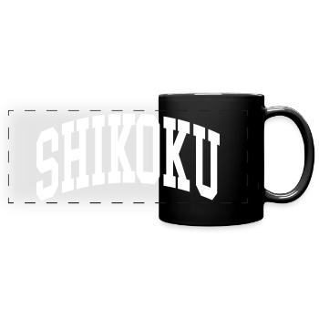 Shikoku - Full Colour Panoramic Mug - black - Front