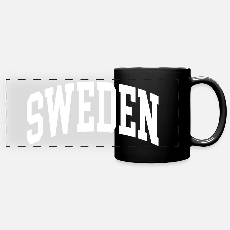 Sweden - Full Colour Panoramic Mug - black