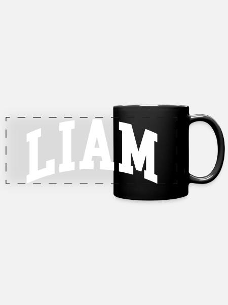 Liam - Panorama-Tasse farbig - Schwarz