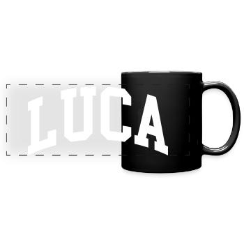 Luca - Panorama-Tasse farbig - Schwarz - Vorne
