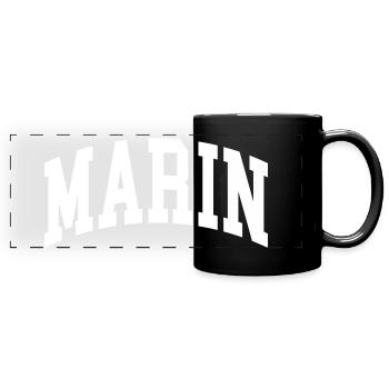 Marin - Panorama-Tasse farbig - Schwarz - Vorne
