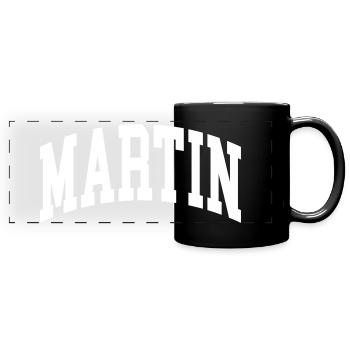 Martin - Mug panoramique uni - noir - Devant