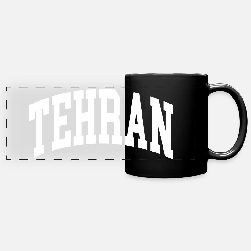 Tehran - Full Colour Panoramic Mug - black