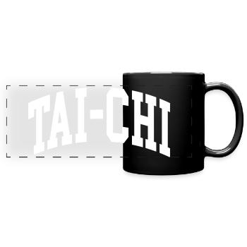 Taichi - Panorama-Tasse farbig - Schwarz - Vorne