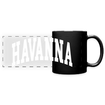 Havanna - Panorama-Tasse farbig - Schwarz - Vorne