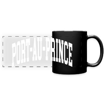 Port-au-Prince - Mug panoramique uni - noir - Devant