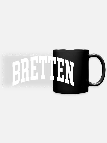 Bretten - Panorama-Tasse farbig - Schwarz