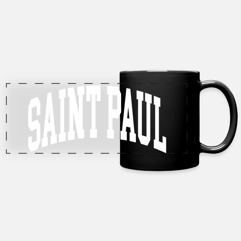 Saint Paul - Panorama-Tasse farbig - Schwarz