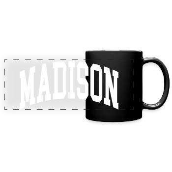 Madison - Panorama-Tasse farbig - Schwarz - Vorne