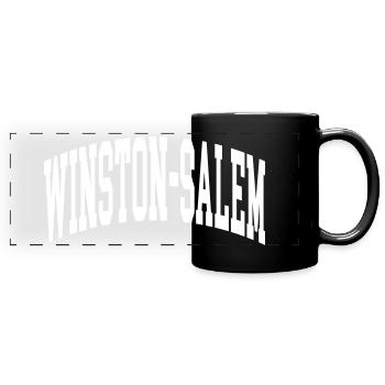 Winston-Salem - Panorama-Tasse farbig - Schwarz - Vorne