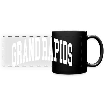 Grand Rapids - Panorama-Tasse farbig - Schwarz - Vorne