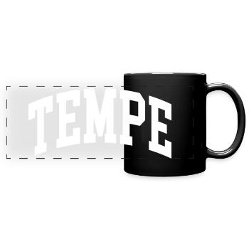 Tempe - Mug panoramique uni - noir - Devant