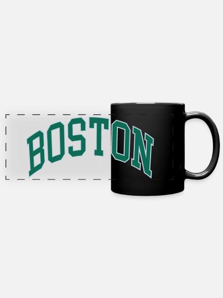 Boston - Panorama-Tasse farbig - Schwarz