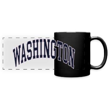 Washington - Full Colour Panoramic Mug - black - Front