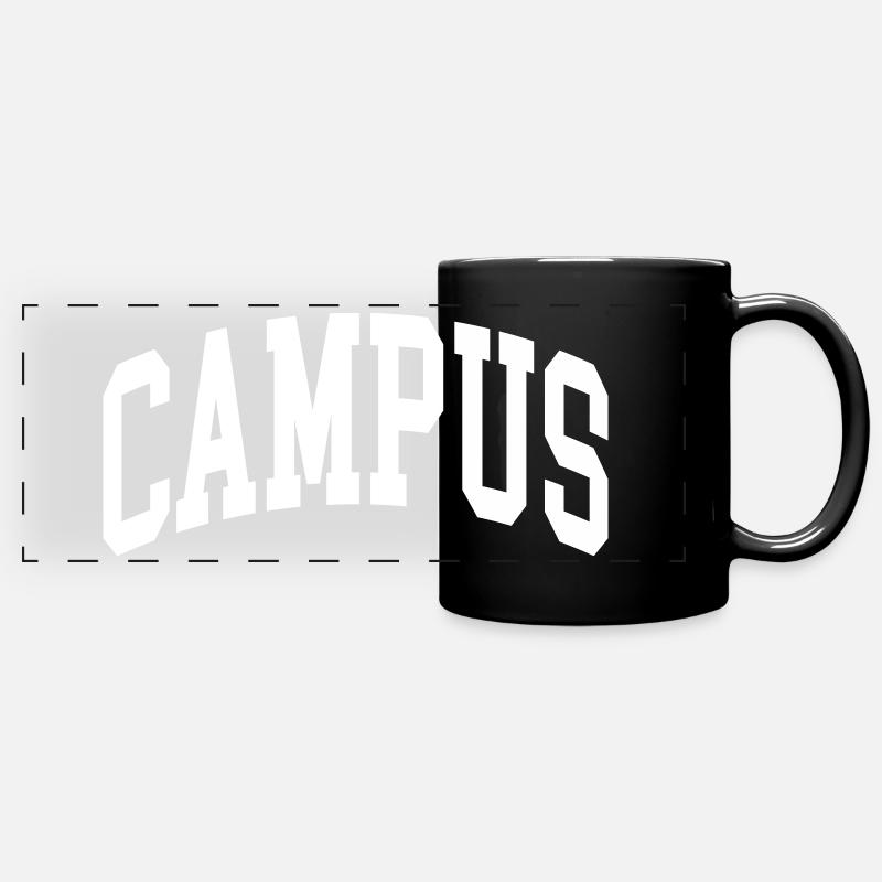 Campus - Mug panoramique uni - noir