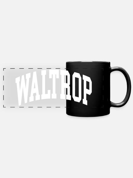Waltrop - Panorama-Tasse farbig - Schwarz