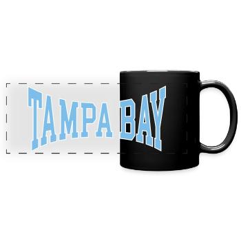 Baie de Tampa - Mug panoramique uni - noir - Devant