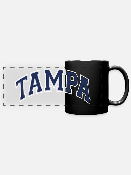 Tampa - Panorama-Tasse farbig - Schwarz