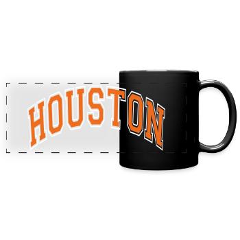 Houston - Full Colour Panoramic Mug - black - Front