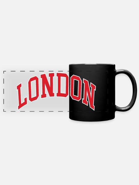 Londres - Mug panoramique uni - noir