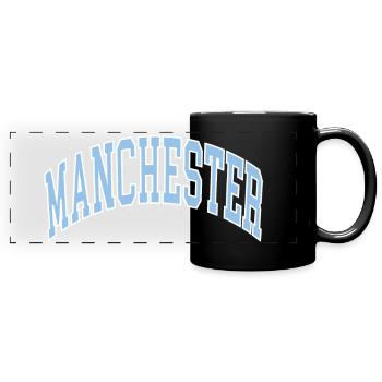 Manchester - Mug panoramique uni - noir - Devant