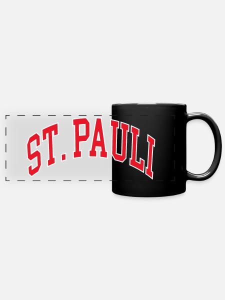 St. Pauli - Full Colour Panoramic Mug - black