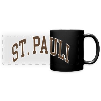 St. Pauli - Panorama-Tasse farbig - Schwarz - Vorne