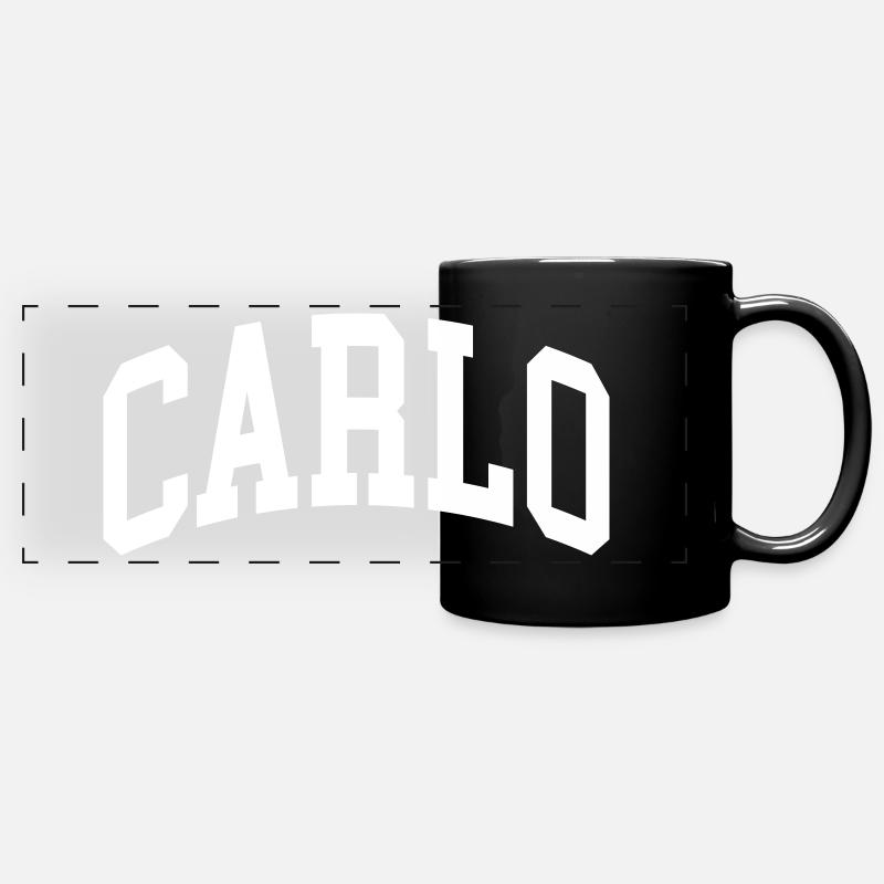 Carlo - Panorama-Tasse farbig - Schwarz