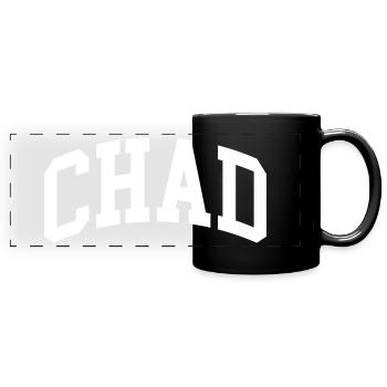 Chad - Full Colour Panoramic Mug - black - Front