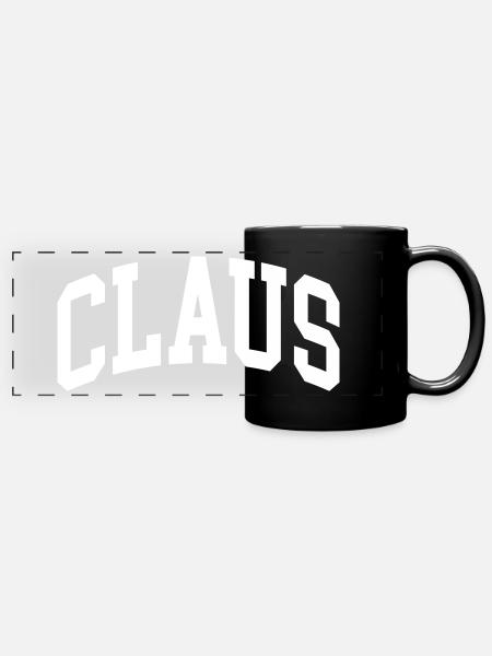 Claus - Panorama-Tasse farbig - Schwarz