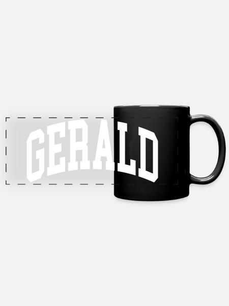 Gerald - Panorama-Tasse farbig - Schwarz