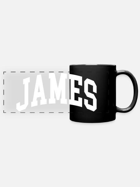 James - Panorama-Tasse farbig - Schwarz