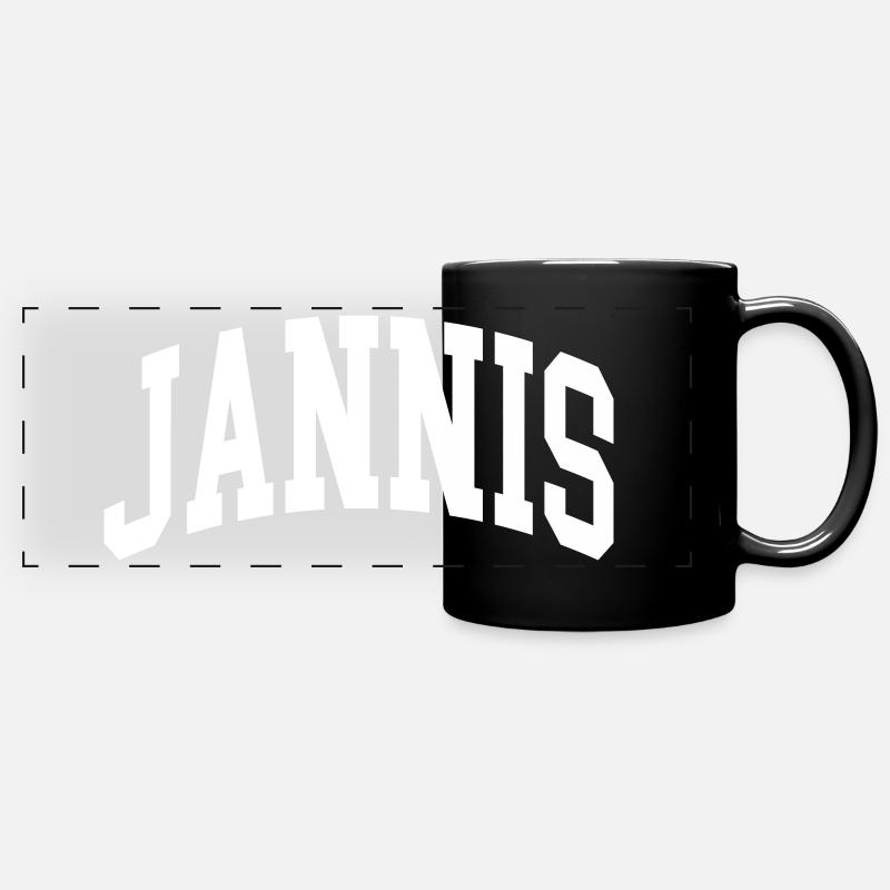 Jannis - Panorama-Tasse farbig - Schwarz