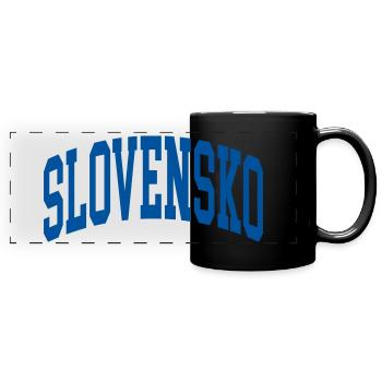 Slowakei - Panorama-Tasse farbig - Schwarz - Vorne