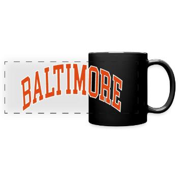 Baltimore - Full Colour Panoramic Mug - black - Front