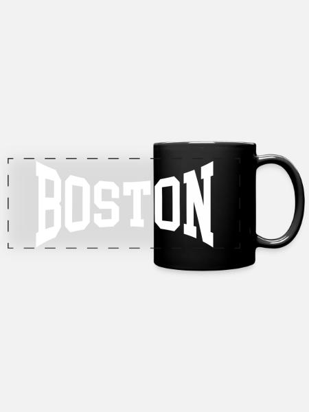 Boston - Mug panoramique uni - noir