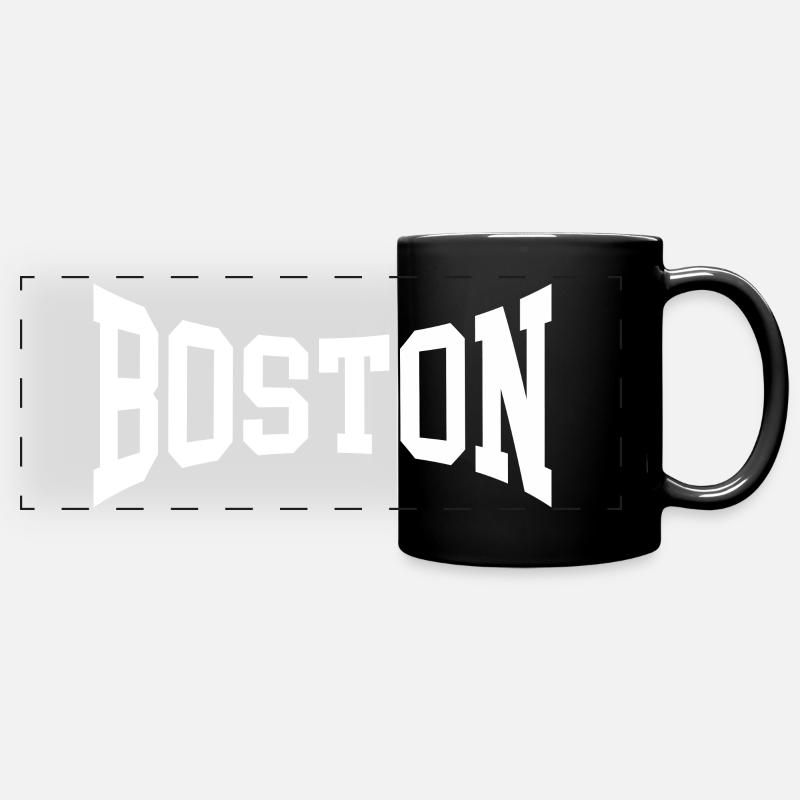 Boston - Mug panoramique uni - noir