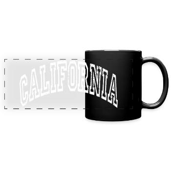 California - Panorama-Tasse farbig - Schwarz - Vorne