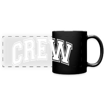 Crew - Panorama-Tasse farbig - Schwarz - Vorne