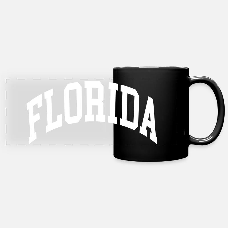 Florida - Panorama-Tasse farbig - Schwarz