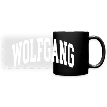 Wolfgang - Panorama-Tasse farbig - Schwarz - Vorne